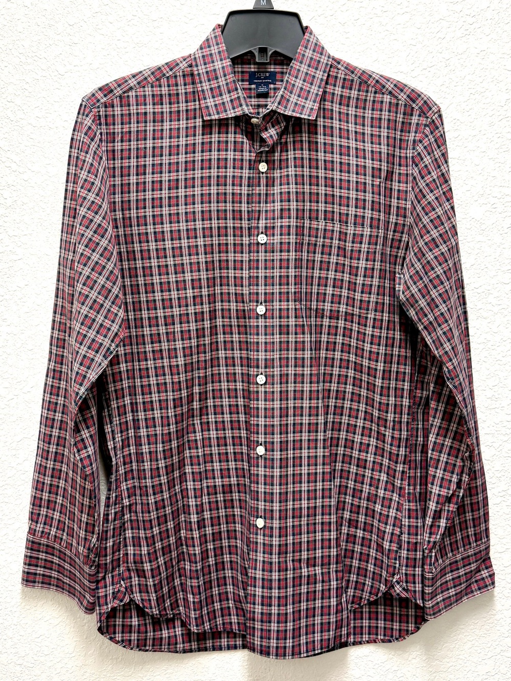 J. Crew Premium Shirting Thompson Plaid Button-up Long Sleeve Dress Shirt